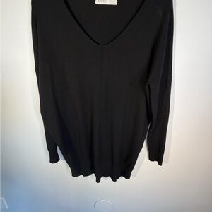 Kali Sweater — Chic, Black, Lightweight V-Neck